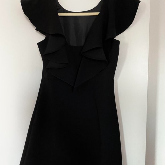 BCBGeneration Back Ruffle Dress in Black - Picture 5 of 5